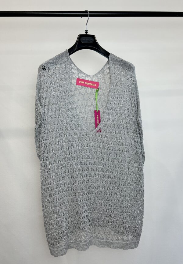 Gilet traforato Argento Pink Memories