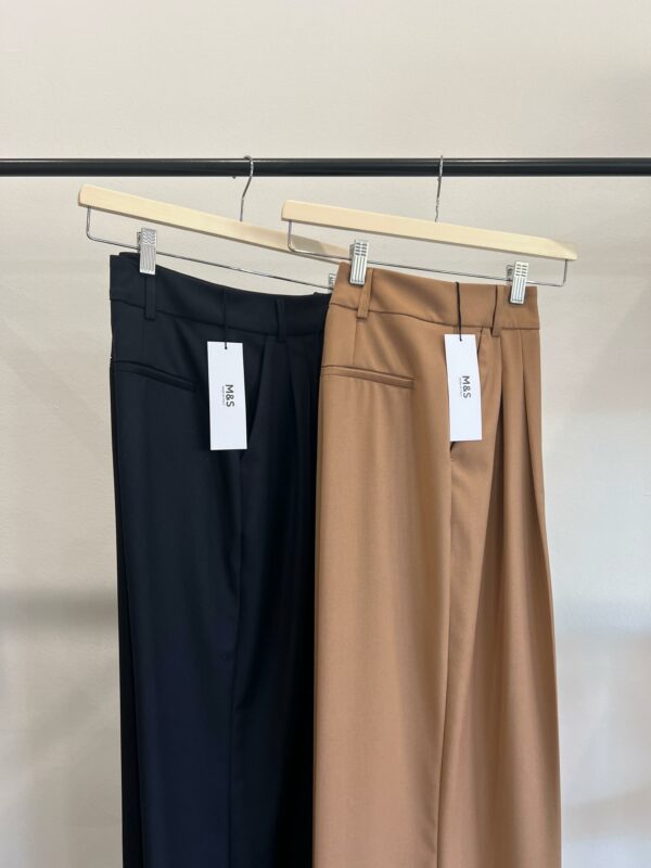 Pantalone Palazzo con Pinces MeS - immagine 2