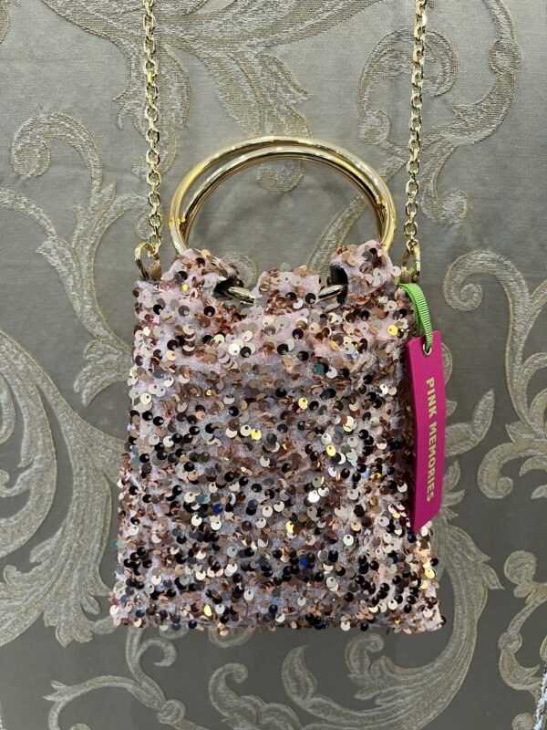 Borsa con Paillettes Pink Memories