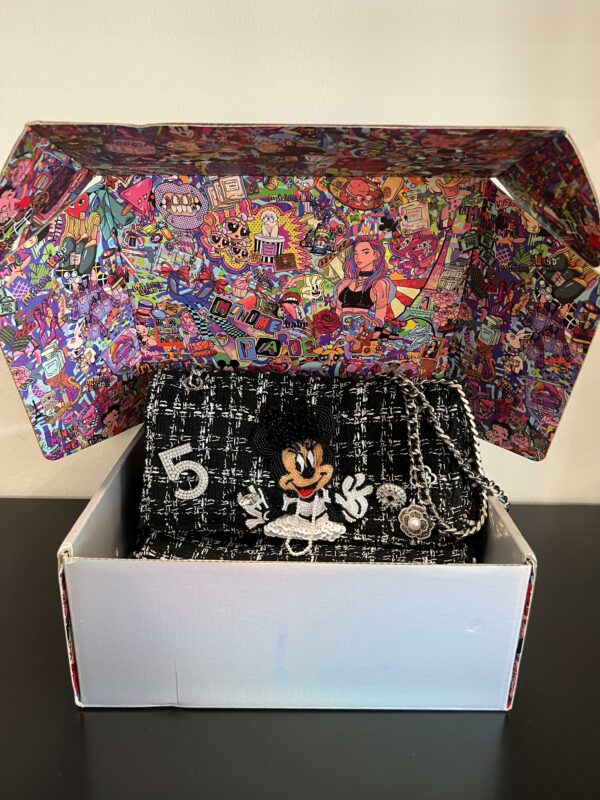 Borsa  Minime Paris  Medium  Bianca e Nera "Minnie" - immagine 12