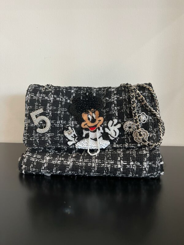 Borsa  Minime Paris  Medium  Bianca e Nera "Minnie"